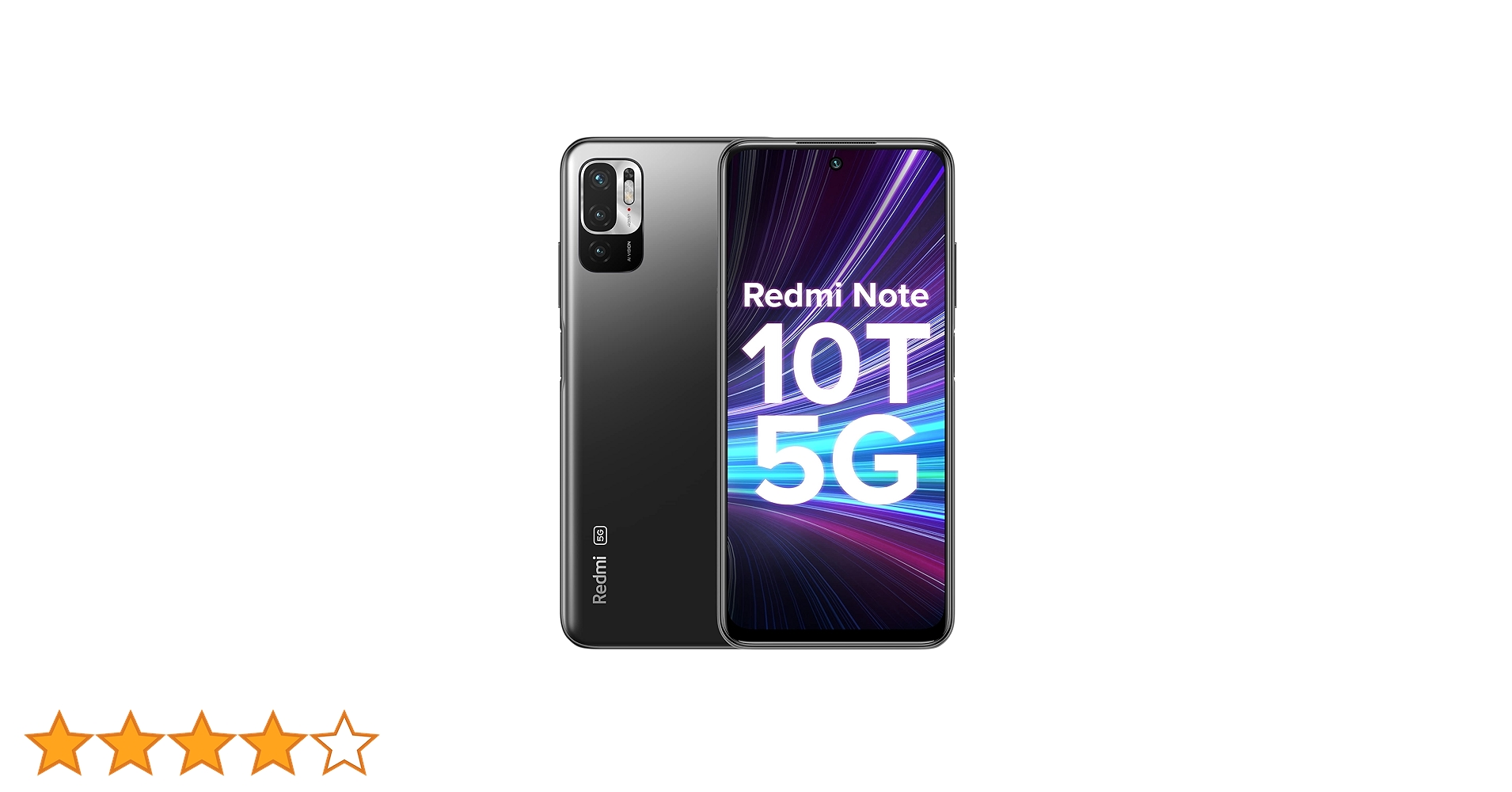 Redmi Note 10T 5G (Graphite Black, 4GB RAM, 64GB Storage
